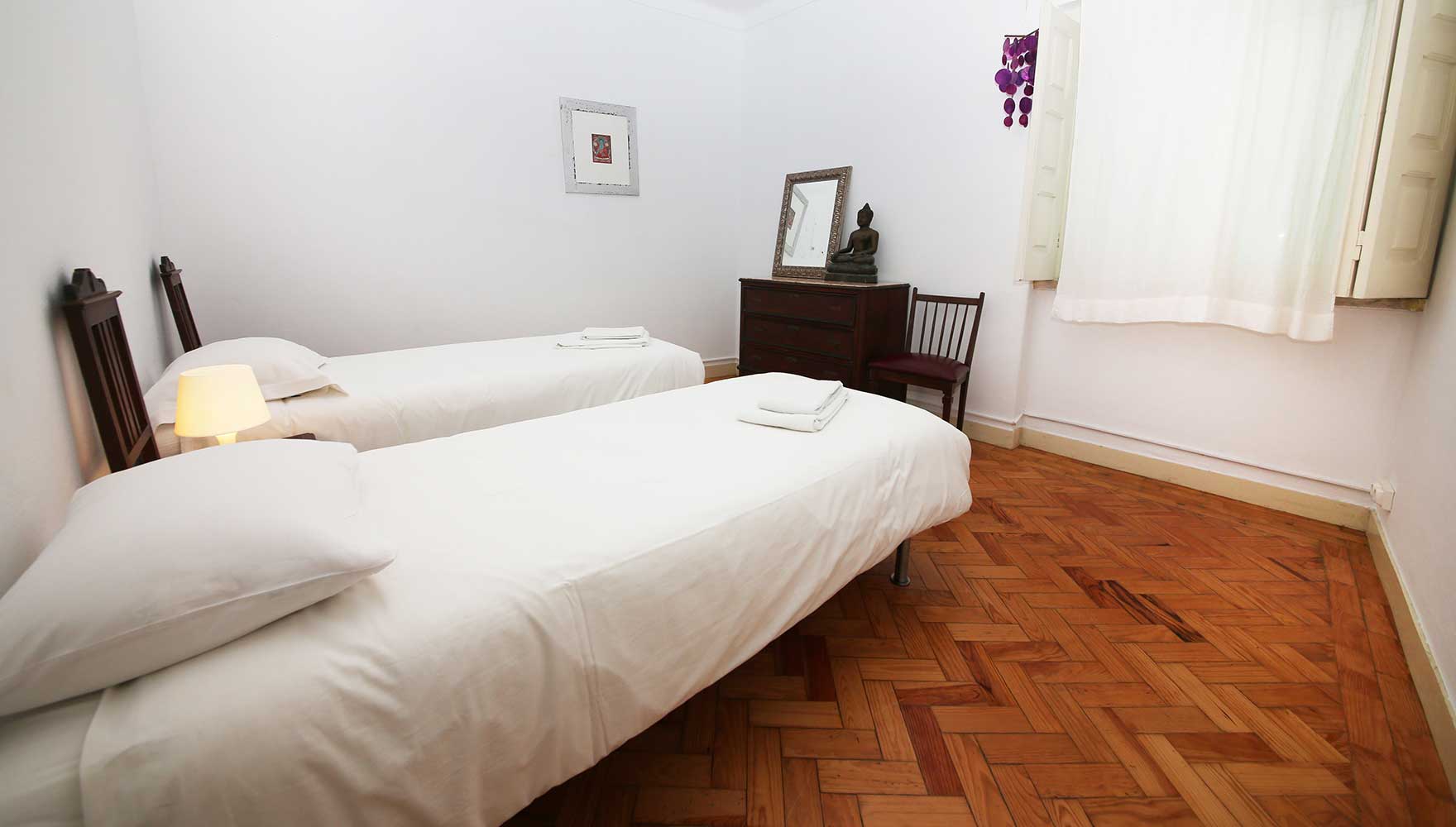 eines der Schlafzimmer