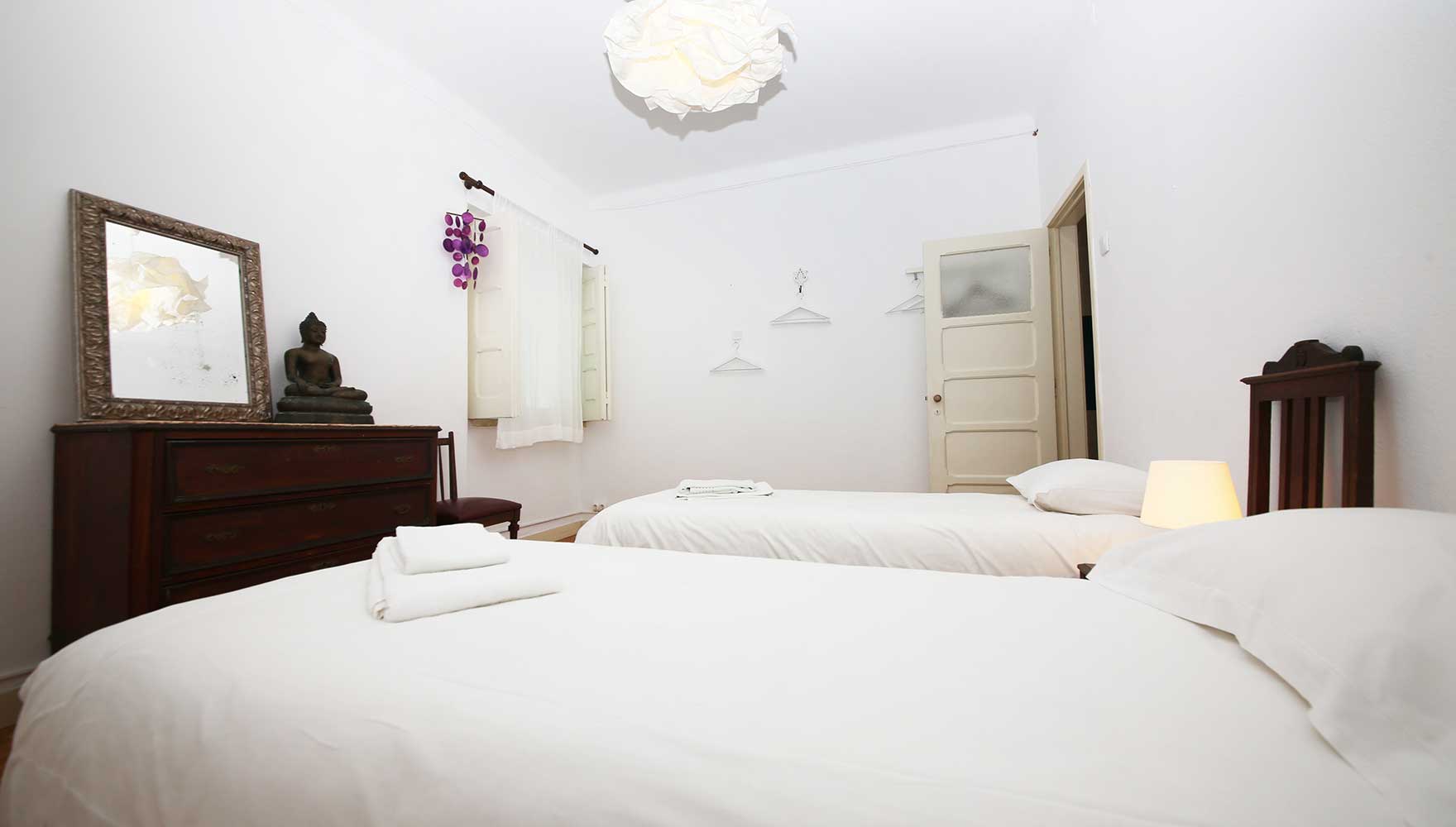 eines der Schlafzimmer