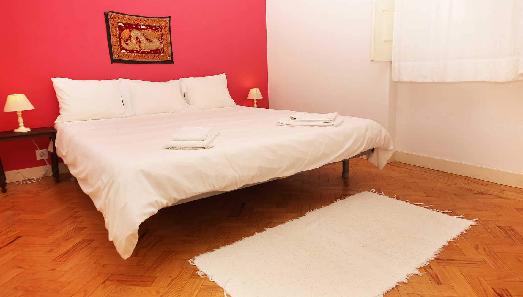 eines der Schlafzimmer