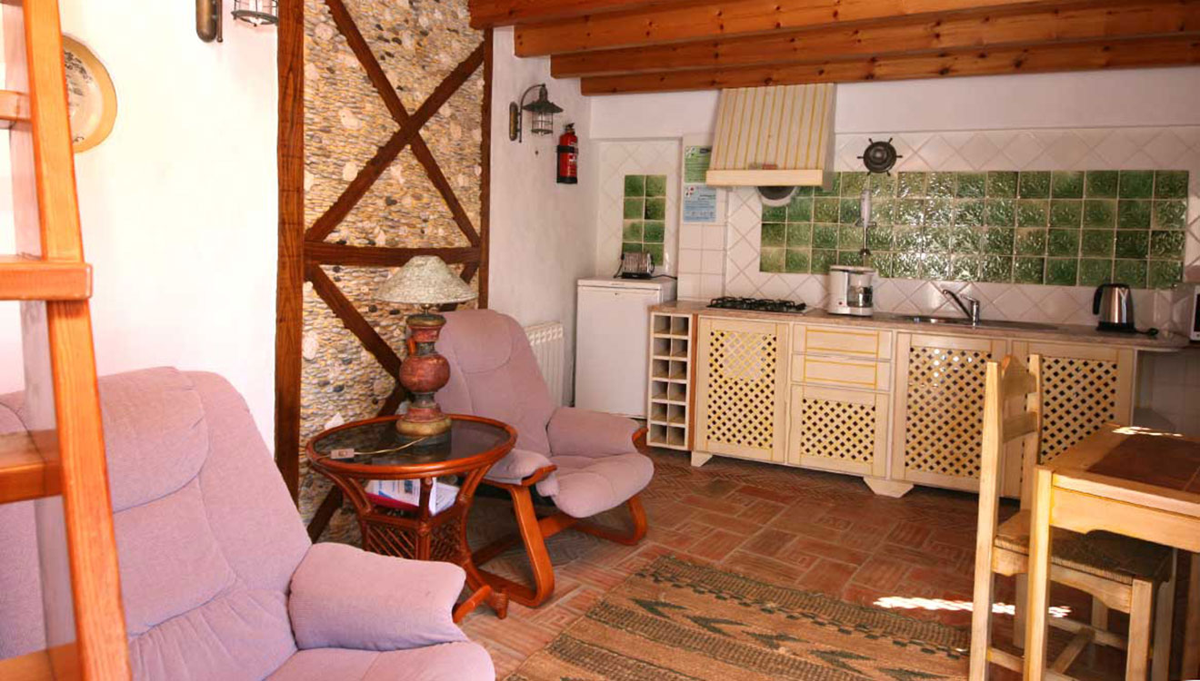 Wohnzimmer und Kochecke